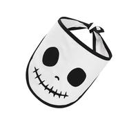 Halloween Pet Bib Doux Polyester Motif Crâne Motif Bandana Kerchief Écharpe pour Chien Chat Fête Costumée Événement Bandana pour Animaux de Compagnie à la Mode