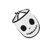 Halloween Pet Bib Doux Polyester Motif Crâne Motif Bandana Kerchief Écharpe pour Chien Chat Fête Costumée Événement Bandana pour Animaux de Compagnie à la Mode