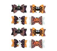 Halloween Pet Cheveux Arcs Mignon Exquis Chien Cheveux Topknot avec Bande de Caoutchouc pour Chiot Toilettage 8pcs