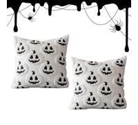 Halloween Pillow Covers | 2 Pieces Soft Halloween Pumpkin Case | Throw Pill