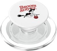 Halloween Pinup Girl Balai Service PopSockets PopGrip pour MagSafe