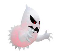 Halloween Planflable Ghost - Party Blow Up Prop, Scène de brise de fenêtre | Affichage des gonflables hantés éclairés, porche de jardin extérieur effrayant, configuration de décoration pour une utilis
