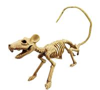 Halloween Plastic Rat Skeleton, Animal Skeleton Bones Simulative Skeleton Decoration for Horror Halloween Decoration