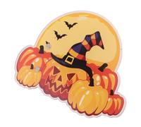 Halloween Plateau de Faux Cils Magnétique en Acrylique Orange | Présentoir Citrouille, Fixation Stable pour Bandes et Faux Cils, Usage Salon ou Consultation Client