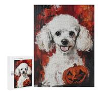 Halloween Poodle Art Print Puzzle 1000 Pièces Educa Jouet en Bois Cadeau Unique Décoration Intérieure Jeu Éducatif Challenge Toy Adultes Et Enfants À Partir De 14 Ans 500 PCS