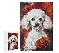 Halloween Poodle Art Print Puzzle 1000 Pièces Educa Jouet en Bois Cadeau Unique Décoration Intérieure Jeu Éducatif Challenge Toy Adultes Et Enfants À Partir De 14 Ans 1000 PCS