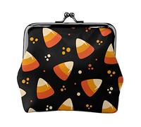 Halloween - Porte-Monnaie en Cuir pour Femme Candy, Petite Pochette à la Monnaie avec Fermoir à Fermeture à glissière et Boucle à Boucle pour Cadeau de Fille