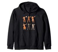 Halloween pour garçons Enfants Dabbing Squelette Zombie Sweat à Capuche