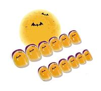 Halloween Press On Nails Sorcellerie Enfant Adulte Multicolore Press On Faux Pointes Manucure Faux Doigt