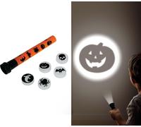 Halloween Projecteur Lampe de poche Citrouille Fantômes Araignées Décoration Horreur Lampe de poche Projecteur Design terrifiant Horreur Spectacle lumineux Citrouille Aventure Motifs effrayants, coule