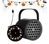 Halloween Projector, Creative Ghost Projection Light, 4.13x3.66x2.99 Inches 16 Spooky Patterns with LED Effects, Weatherproof Casing, Halloween Landscape Lamp for Living Room Yard and Theater Use