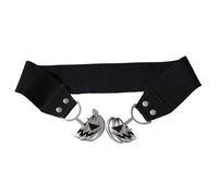 Halloween Pumpkin Belt, Elastic Waist Belt, Silver Split Buckle Fastening, Trendy Dress Up Cincher, Stylish Costume Accessory For Cosplay Performance Party Festive Stage Role Play Holiday Events