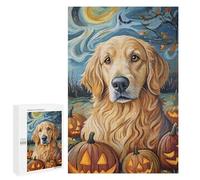 Halloween Pumpkin Dog Art Print-2 Puzzle 1000 Pièces Educa Jouet en Bois Cadeau Unique Décoration Intérieure Jeu Éducatif Challenge Toy Adultes Et Enfants À Partir De 14 Ans 1000 PCS