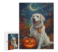 Halloween Pumpkin Dog Art Print-3 Puzzle 1000 Pièces Educa Jouet en Bois Cadeau Unique Décoration Intérieure Jeu Éducatif Challenge Toy Adultes Et Enfants À Partir De 14 Ans 500 PCS