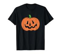 Halloween Pumpkin Funny Jack-o-Lantern T-Shirt, Homme, Noir, XXL