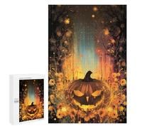 Halloween Pumpkin Light Puzzle 1000 Pièces Educa Jouet en Bois Cadeau Unique Décoration Intérieure Jeu Éducatif Challenge Toy Adultes Et Enfants À Partir De 14 Ans 1000 PCS