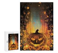 Halloween Pumpkin Light Puzzle 300 Pièces Educa Jouet en Bois Cadeau Unique Décoration Intérieure Jeu Éducatif Challenge Toy Adultes Et Enfants À Partir De 14 Ans 300 PCS