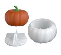 Halloween Pumpkin Resin Jar Mold, Silicone Pumpkin Shape Box and Candle Jar | Casting Mould, Spooky Epoxy Crafting Tool for Home, Room, and Holiday Party Table Decor for Party Centerpiece Accessory