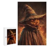 Halloween Pumpkin Scarecrow Art Print Puzzle 1000 Pièces Educa Jouet en Bois Cadeau Unique Décoration Intérieure Jeu Éducatif Challenge Toy Adultes Et Enfants À Partir De 14 Ans 1000 PCS