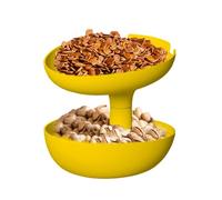 Halloween Pumpkin Snack Bowl | Récipient à deux couches avec base antidérapante et support de téléphone pour table, étagère, salon, fête | Boîte de rangement festive pour collations, maquillage