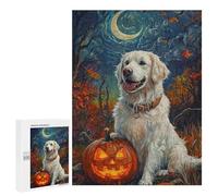 Halloween Pumpkin with Dog Puzzle 1000 Pièces Educa Jouet en Bois Cadeau Unique Décoration Intérieure Jeu Éducatif Challenge Toy Adultes Et Enfants À Partir De 14 Ans 500 PCS