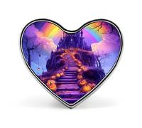 Halloween Pumpkins Haunted House Rainbows Brooch Pins Heart Badge Collar Lapel Pins Dress Coat Accessories for Women Men