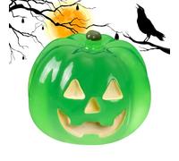 Halloween Pumpkins, Luminous Pumpkin Figurine, Resin Miniature Decoration, Glow In The Dark Ornament, Festive Indoor Desk Accessory, Ideal for Holiday, Garden, Party, Halloween Ambiance Creation