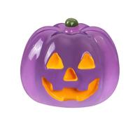 Halloween Pumpkins, Luminous Pumpkin Figurine, Resin Miniature Decoration, Glow In The Dark Ornament, Festive Indoor Desk Accessory, Ideal for Holiday, Garden, Party, Halloween Ambiance Creation