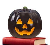 Halloween Pumpkins, Luminous Pumpkin Figurine, Resin Miniature Decoration, Glow In The Dark Ornament, Festive Indoor Desk Accessory, Ideal for Holiday, Garden, Party, Halloween Ambiance Creation