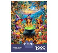 Halloween Puzzle 1000 Piece pour Adultes Et Adolescents Âgés De 14 Ans Et Plus, Jeu De Défi Intellectuel Puzzles 70x50cm/1000pcs