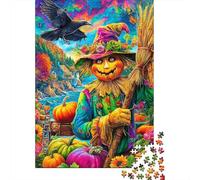 Halloween Puzzle 1000 Pièces, Difficile Puzzles pour Adults Enfant, Jeu De Défi Intellectuel 52x38cm/1000pcs