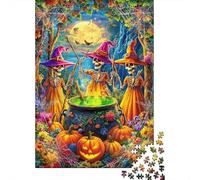 Halloween Puzzle 1000 Pièces, Difficile Puzzles pour Adults Enfant, Jeu De Défi Intellectuel 70x50cm/1000pcs