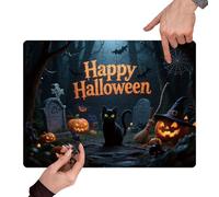 Halloween Puzzle, 130 Pieces Jigsaw, 11.81x8.27 inches, Pumpkin Animal Game, Holiday Activity Toy, Themed Fun for Kids Adults Family Decor and Festive Night Entertainment Playtime
