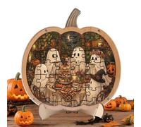 Halloween Puzzle | 7.87 inch Cute Pumpkin Ghost with Display Stand