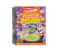Halloween Puzzles Deluxe: Halloween Activity Book for Kids, 135 Glow-in-the-Dark Stickers, 96-pages of Mazes, Puzzles with Halloween Crafts & Recipes (Highlights Hidden Pictures) [Spiral-bound] Part