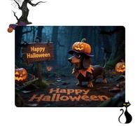 Halloween Puzzles, Jigsaw Puzzle Pieces, 130-Piece Game Adults, 11.81x8.27 inches Pumpkin Animal Theme for Family Play, Holiday Challenge Activity with Kids Indoor Game Room Table Fun,