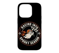 Halloween Racing Ghost Spooky Season Driver Coque pour iPhone 14 Pro
