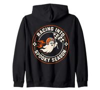 Halloween Racing Ghost Spooky Season Driver Sweat à Capuche