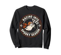 Halloween Racing Ghost Spooky Season Driver Sweatshirt