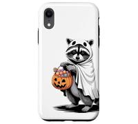 Halloween Raton Laveur Fantôme Citrouille Farce Ou Friandise Coque pour iPhone XR