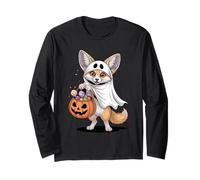 Halloween Renard Fennec Citrouille Farce Ou Friandise Manche Longue
