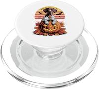 Halloween Retro German Shorthaired Pointer Dog GSP PopSockets PopGrip pour MagSafe