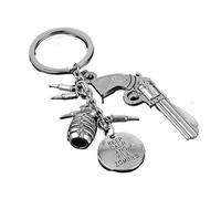 Halloween Rétro Mini Arme En Métal Hache Batte De Baseball Collier Porte-clés - Accessoire De Costume Unique(Color3)