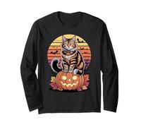 Halloween Retro Norwegian Forest Cat Wegies Manche Longue