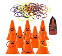 Halloween Ring Toss Game, Enjoy Party Play with Indoor Outdoor Activities | Halloween Throwing Game With Ring-toss Design, For Adults, Family And Friends In Living Rooms, Lawns, Backyards Or Offices