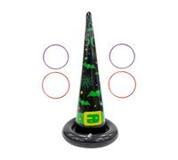 Halloween Ring Toss Game for Kids - Witch Hat Toss Game | 4 Lance des Anneaux Halloweens Witches Chapeaux Toys | Jeux De Fête Jetant Une Décoration De Jouets pour Les Filles Adultes Adolescent