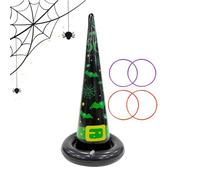 Halloween Ring Toss Game - Prix De Jouets Gonflables avec 4 Anneaux, Activité De Fête Amusante pour Filles, Garçons, Adolescents, Adultes, La Famille Et Amis | Décoration Effrayant