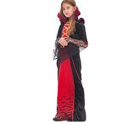 Halloween Robe Courte Fille Manches Longues Déguisement d pour Filles, Tenue de scène Gothique, Cosplay, Enfants et Adolescents Sweat sans Capuche(Pastèque Rouge,S)