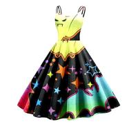 Halloween Robe Gothique Femme de Bal la Renaissance Maille Robes Longues Ligne A, Mini, Grunge, Punk Dresses Scream Grande Taille Maxi pour Carnaval