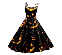 Halloween Robe Gothique Femme de Bal la Renaissance Maille Robes Longues Ligne A, Mini, Grunge, Punk Dresses Scream Grande Taille Maxi pour Carnaval